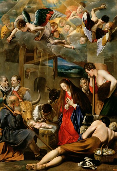 The Adoration of the Shepherds, c.1613 by Juan Bautista Maíno